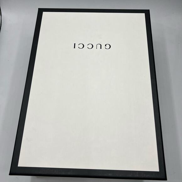 Gucci Marmont GG Platform Sandals Size 42 US 12 Black Leather Logo Block Heel - Picture 12 of 14